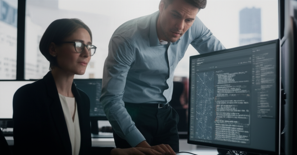 Security assessment professionals working on cybersecurity analysis